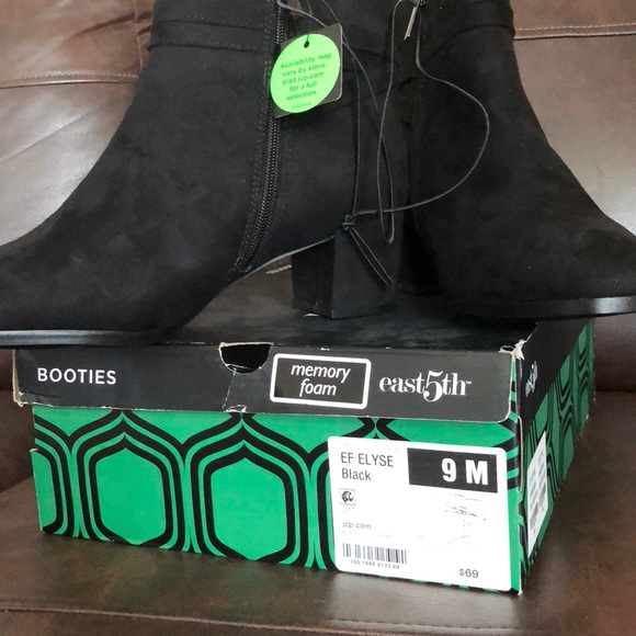 East 5th Elyse Womens Bootie Faux Suede Zipper - Picture 8 of 8
